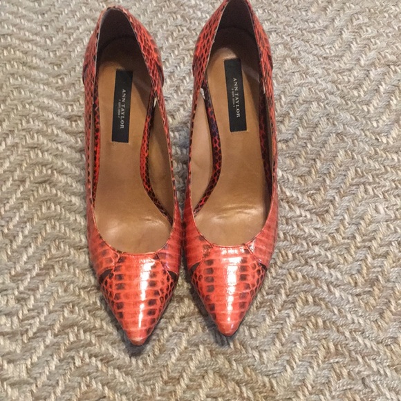 Ann Taylor Shoes - Faux snake skin pumps